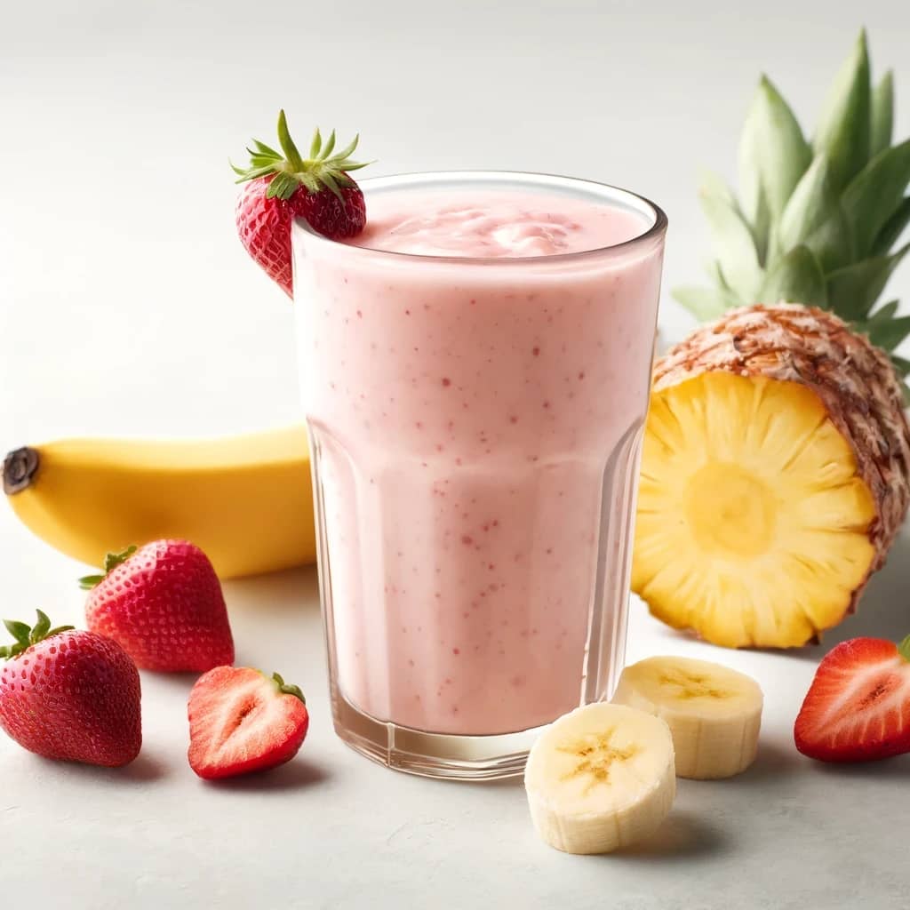 Strawberry Banana Pineapple Smoothie