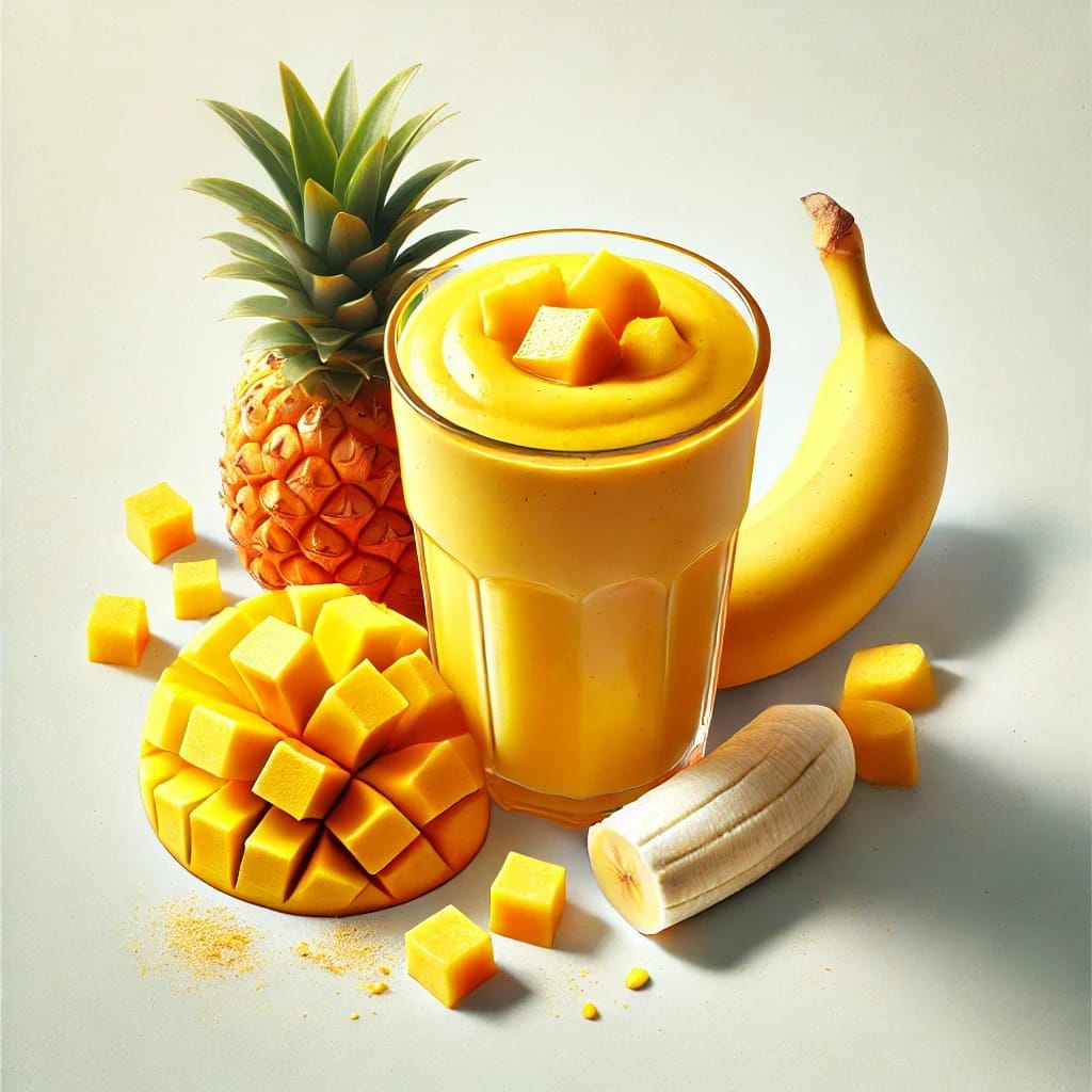 mango pineapple banana smoothie