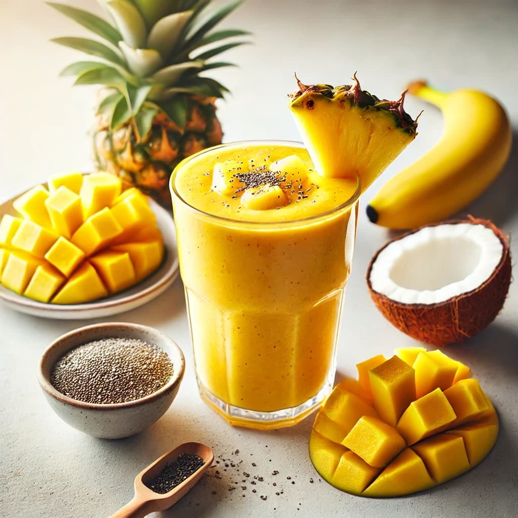 Gluten free tropical smoothie recipe