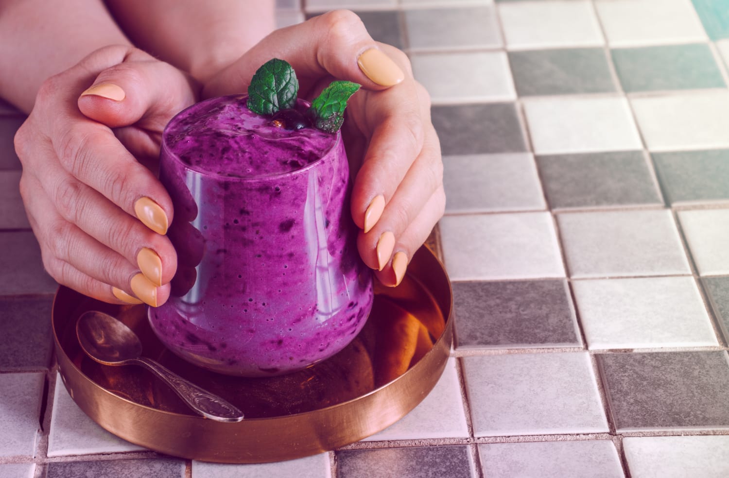 Blueberry beet smoothie